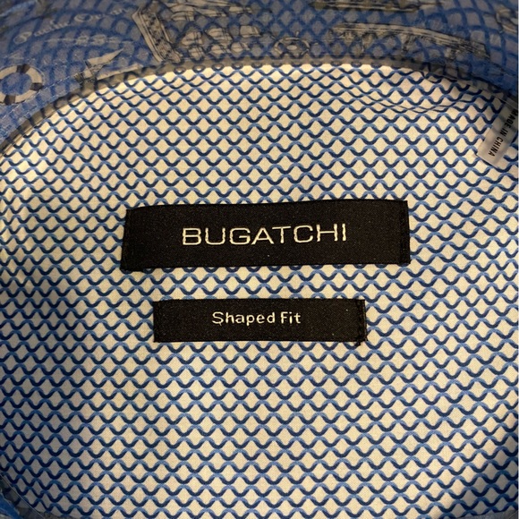 Bugatchi Shaped Fit Nautical Button Down Shirt - Picture 6 of 7